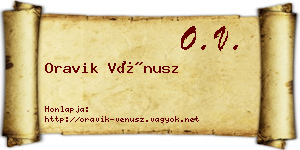 Oravik Vénusz névjegykártya
